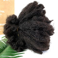 Afro Kinky Bulk for Dreadlocks Cheap 12A Brazilian Afro Kinky Curly Human Hair for Locs Natural Black 100g
