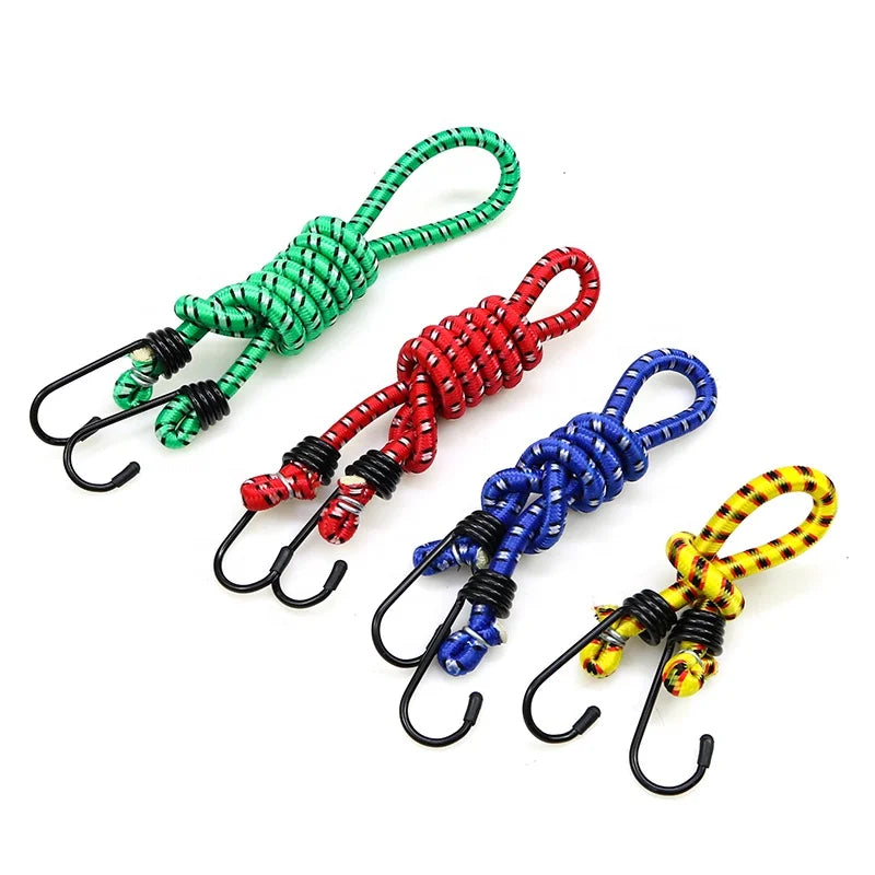 Bungee Cord Heavy Duty Outdoor Bungee Strap Weatherproof With Coated Hooks for Car Tents Camping