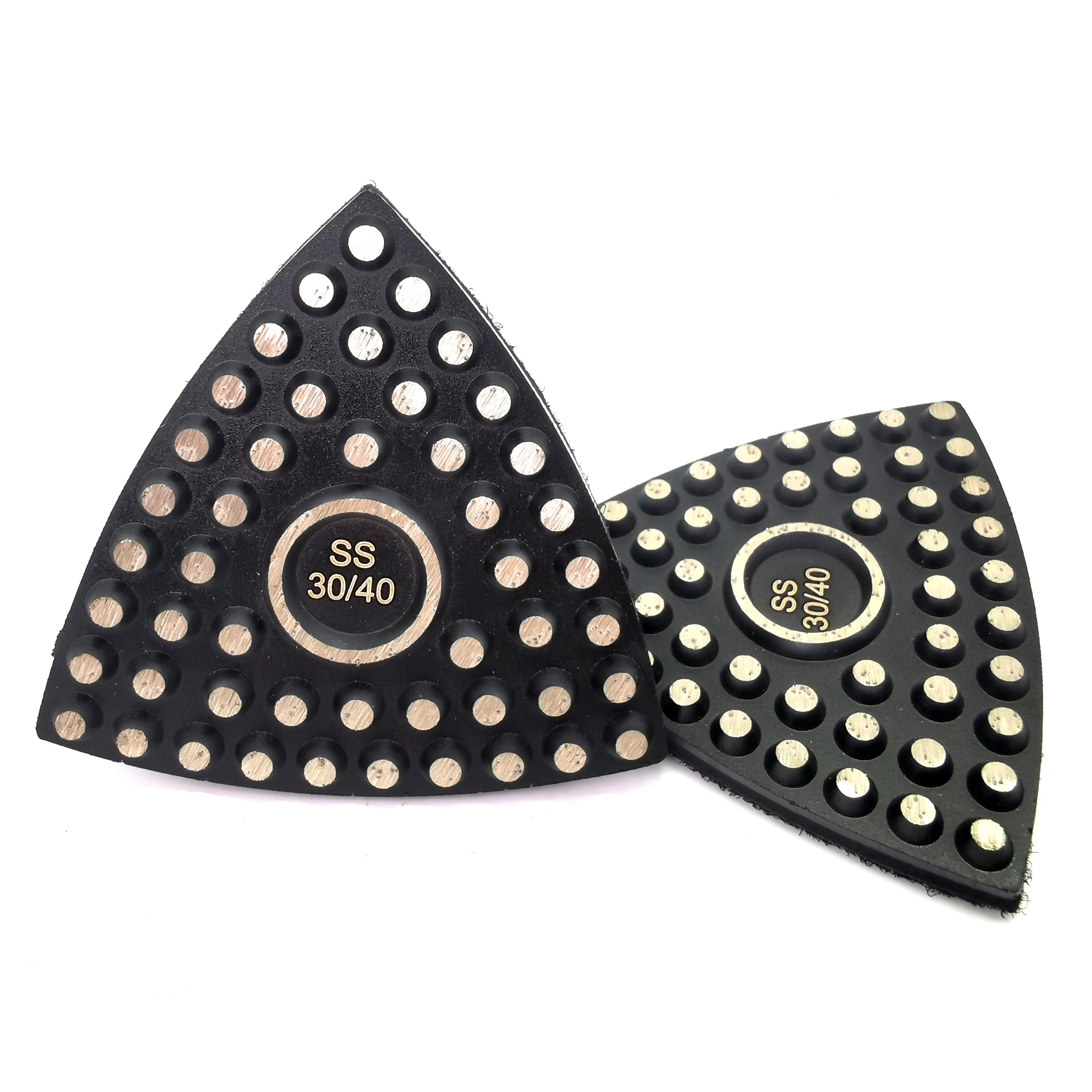 Sumo Concrete Marble Granite Floor Triangle Diamond Polishing Pad Electroplated Diamond Metal Bond Floor Polishing Pad