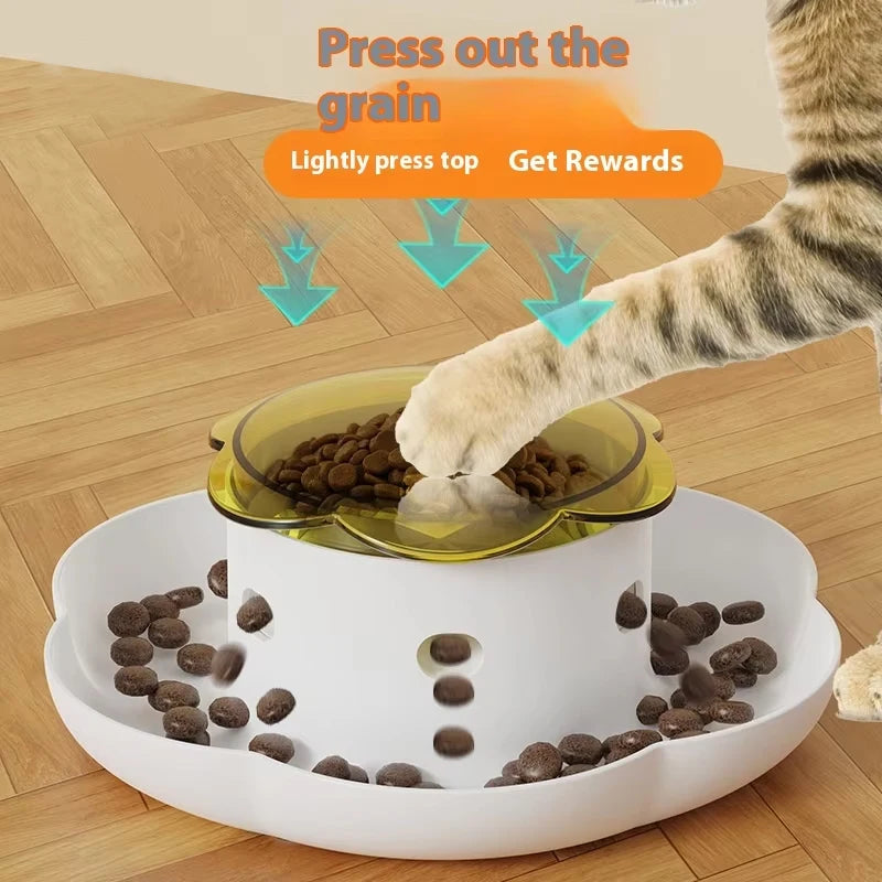 Interactive Eco-Friendly Plastic Pet Bowls & Feeders Self-Relief Boredom Hiding Leak Food Toy for Dog & Cat Training