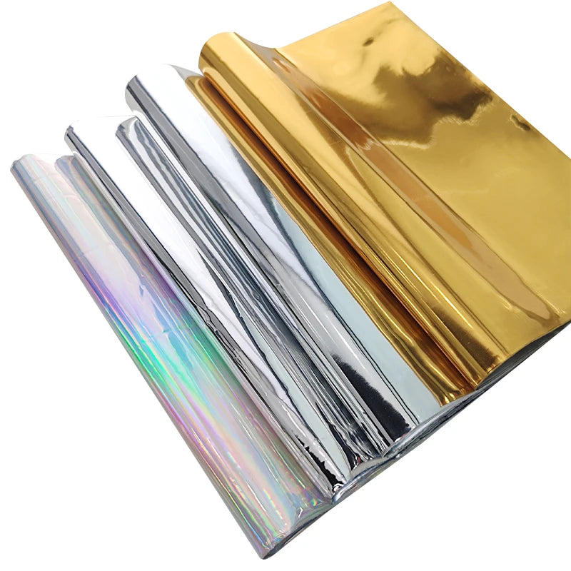 0.15-0.7mm Silver Mirror Reflective TPU Soft Plastic Film Fabric for Making Craft/Cover/Decorative/Packaging