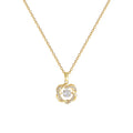 AA00552 Simple Love Zircon Pendant Necklace Geometric Stainless Steel Necklace Fashion Women Jewelry Accessories Gift