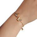 18K Gold Plated Adjustable Stainless Steel Bracelet Anklets New Popular Fashion Charm Bracelets for Women Gift
