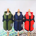 Custom Dog Vest Puffer Cotton Large Dog Harness Vest Chalecos De Perros Entrenador