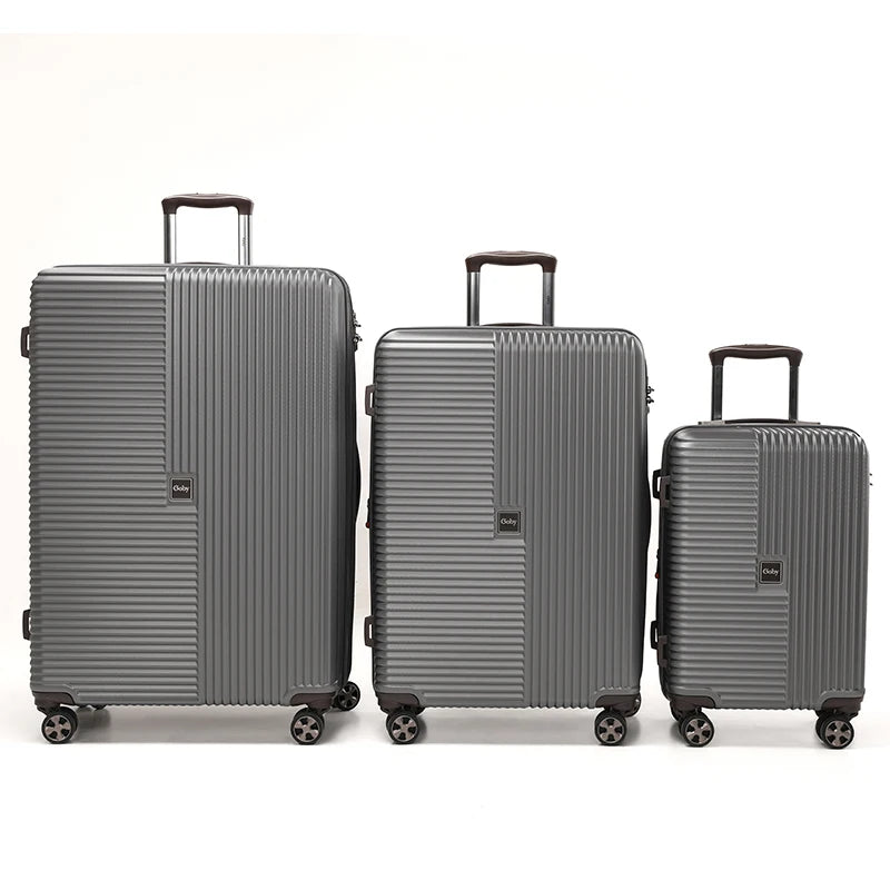 Goby London Factory Price Large Capacity Carry-On Suitcase Fashion Trend Travel Luggage with TSA Lock ABS PC Luggage