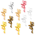 100pcs/bag 6 Color Alloy Antique Silver Color Angel Charms Zinc Alloy Pendant Jewelry DIY Necklace Earring 19*8mm I221
