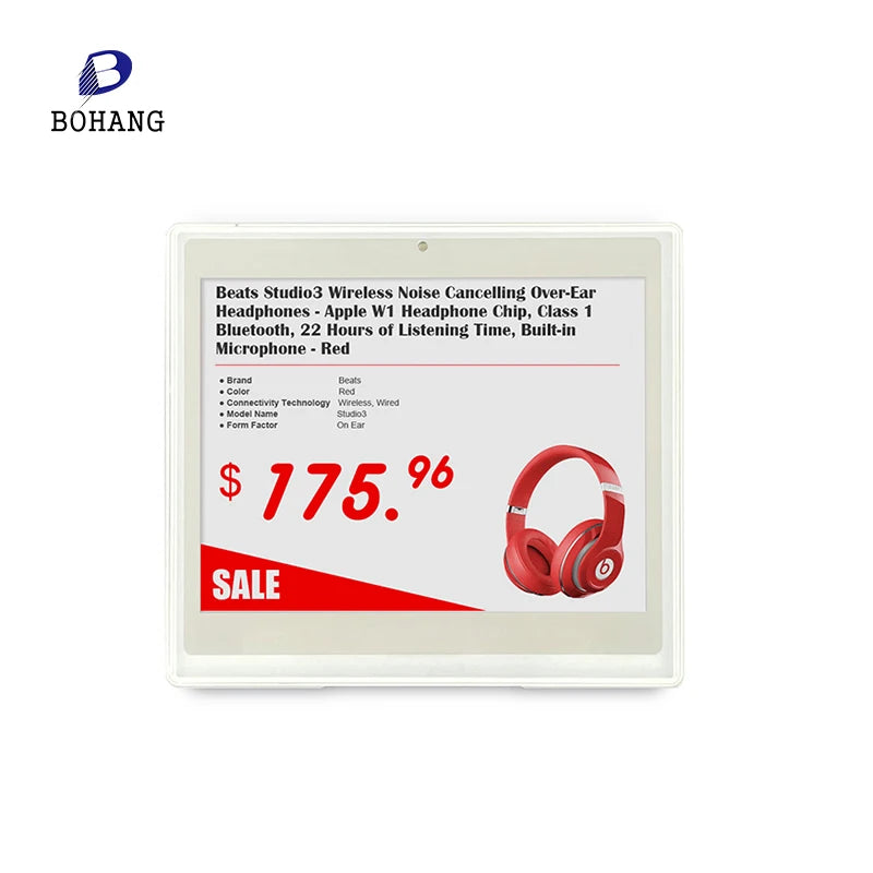 Bohang Electronic Shelf Label 2.4GHz E-ink Price Tag Wireless Price Label 3 Colors Shelf Label 4.2 Inch DJ-WP0420BWR