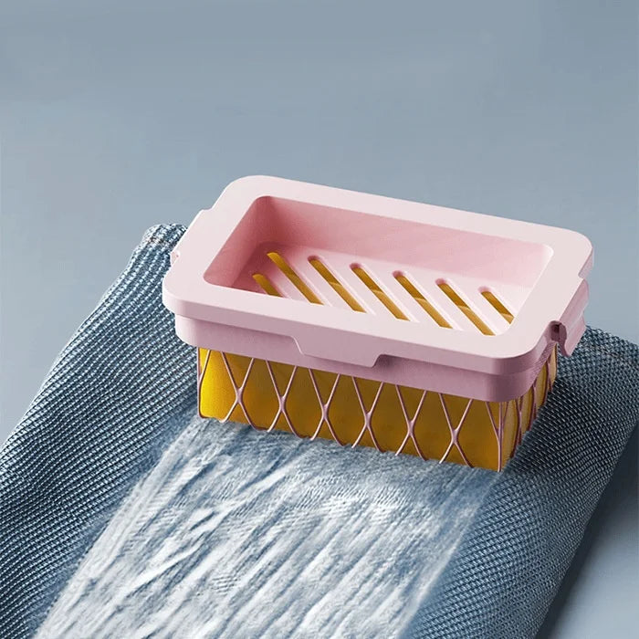 Multifunctional Storage Boxes for Bathroom Tools-Foaming Soap Dish Keep Soap Dry & Easy to Clean
