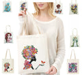 5D DIY Diamond Embroidery Kit Reusable Durable Diamond Painting Handbag Eco-friendly Shopping Bag