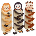 Factory Direct Sale Montessori Cartoon Wooden Racing Toy Montessori Educational Toys for Unisex Kids