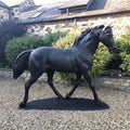 Custom Outdoor Home Garden City Park Design Life Size Horse Statue Metal Copper Brass Bronze Animal Casting Villa Jump Sculpture