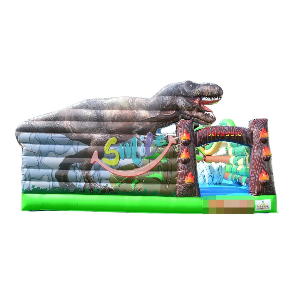 Inflatables Slide Dinosaur Bounce House Dinosaurier Bouncy Castle Hupfburg Mit Rutsche