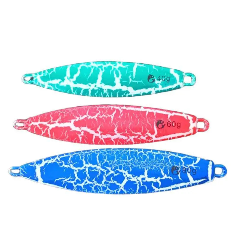 Factory Direct Luminous Fishing Lead Lure 40g-200g Slow Jigging Hard Baits for Bottom Fishing Targeted for Pike Squid Made Metal