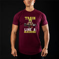 Custom Logo Breathable Running Sports TShirts 95% Cotton 5%spandex  Fitness Clothing Wholesale Basic Gym Men T Shirt