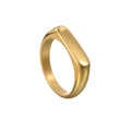 Inspire Jewelry Women Tiny Minimalist Stainless Steel Bar Ring 4mm Width
