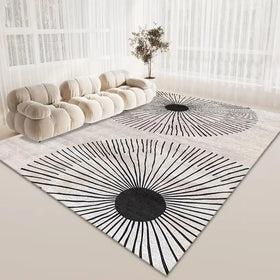 China Modern 3d Digital Printed Crystal Velvet Large Floor Carpets and Rugs Living Room