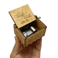Music Box WoodLaser Engraved Vintage Wooden Sunshine Musical Box Gifts for Birthday/Christmas/Valentine's Day