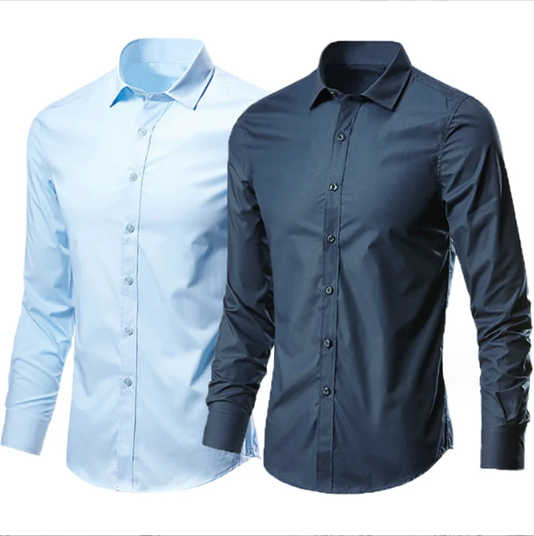 2025 Wholesale cheap men's long sleeve business casual shirt