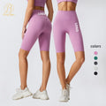 Wholesale Custom Logo Active Stretchy Gym Workout Short Women High Waisted Yoga Legging Fitness Cycling Biker Shorts