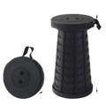 Round Small Retractable Plastic Stool Chair Outdoor Camping Telescopic Portable Folding Stool for Bedroom and School Use