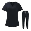72% Recycled Polyester 23% Viscose 5% Spandex Medical Scrub Sets Quick-Drying Nursing Uniform