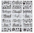 Welcome Template Home Decor Letter Stencils for Painting on Wood Canvas Laser Cut Painting Stencil
