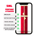 5ml Recyclable Aluminum Alloy Pump Sprayer Perfume Refill Bottle Pocket Small Empty Parfum Gift Cosmetic Container Hot Stamped
