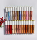 White Cap Container Beauty Cosmetics Make up Lip Gloss Base Private Label Lip Gloss Big Wand Wholesale Lipgloss