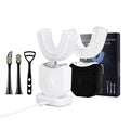 U Shape Soft IPX7 Wireless Electric Adult Sonic Toothbrush Portable Teeth Whitening Light 360 Oral Cleaner Tongue Scraper