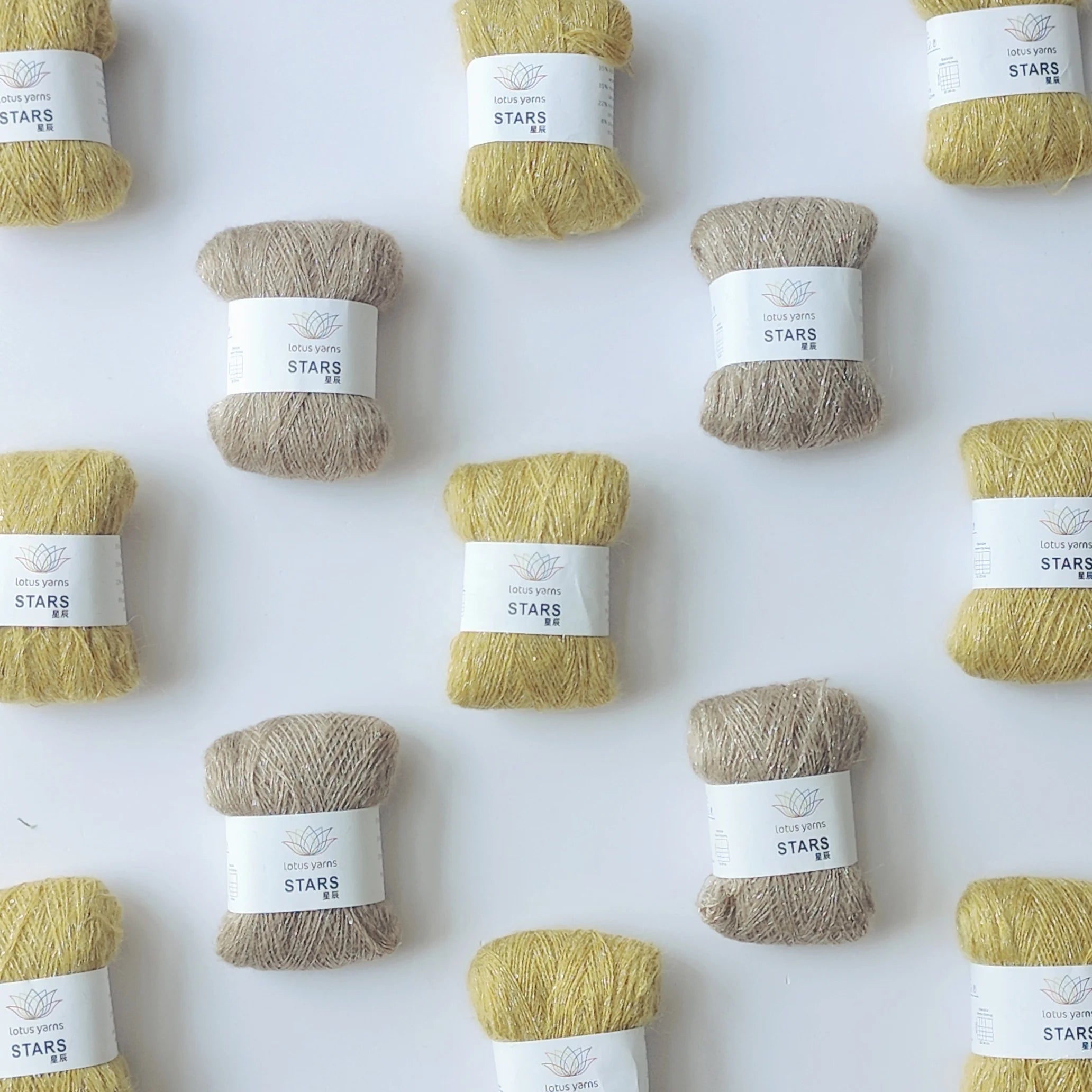 Stars Lotus Yarns 250m/25g Mini Ball Kid Mohair Merino Lurex Colored High Quality Hand Knitting Yarn