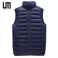 Liu Ming Autumn Winter Fashion Men Clothes Sleeveless Cotton Padded Jacket Waistcoat Down Vest Plus Size Coats
