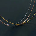 Minimalist Jewelry 925 Sterling Silver Simple Snake Bone Chain Gold Plated Necklace Bare Chain for Women