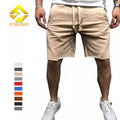 Wholesale Men's Mid Waist Drawstring Closure Breathable Quick Dry Print Casual Sport Athletic Polyester Shorts S-6XL