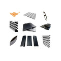 Foshan Manufacturer Aluminium Louver Profile for Window/Door/Roof Pergola Large Airfoil Blade with Graphic & 3D Model Design