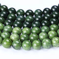 Wholesale A+ Natural Canadian Jade 6mm 8mm 10m Jadeite Jasper Loose Beads for Jewelry Making Bracelet DIY Accessories