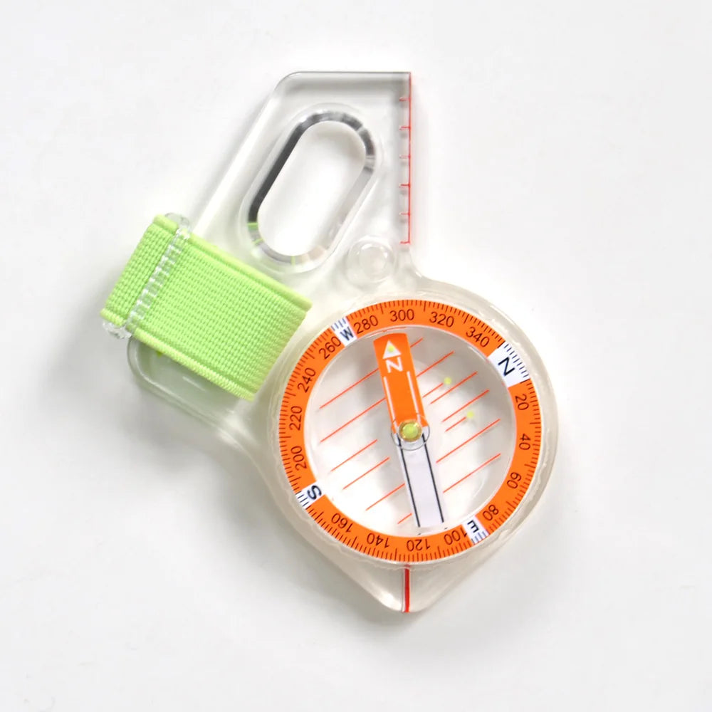 Left Thumb Orienteering Compass for Fast Needle Setting Basic Training Competition Sports Nautical Pointer for Hiking Jet Pocket