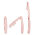 Wholesale Folding Eyebrow Knife With Teeth 10pcs/bag Shaving Razor for Women Stainless Steel Safety Razor Remove Facial Hair