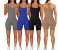 Custom  Logo One Piece Jumpsuit Yoga Wear Blank Fitness Set Sleeveless Sportswear Women Jumpsuit and Rompers