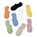 10 Colors Thin Boat Women's Heel Resistant Solid Cotton Sole Shallow Mouth Invisible Socks Wholesale