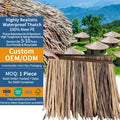 Factory Price Synthetic Palapa Palm Roof Simulation Plastic Artificiel Nipa Roof Tiki Thatched Tegels