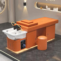 Modern Japanese Head Spa Style Beauty Salon Equipment Luxury Massage Head Spa Shampoo Bed for Facial for Barber Shops MegaBDM