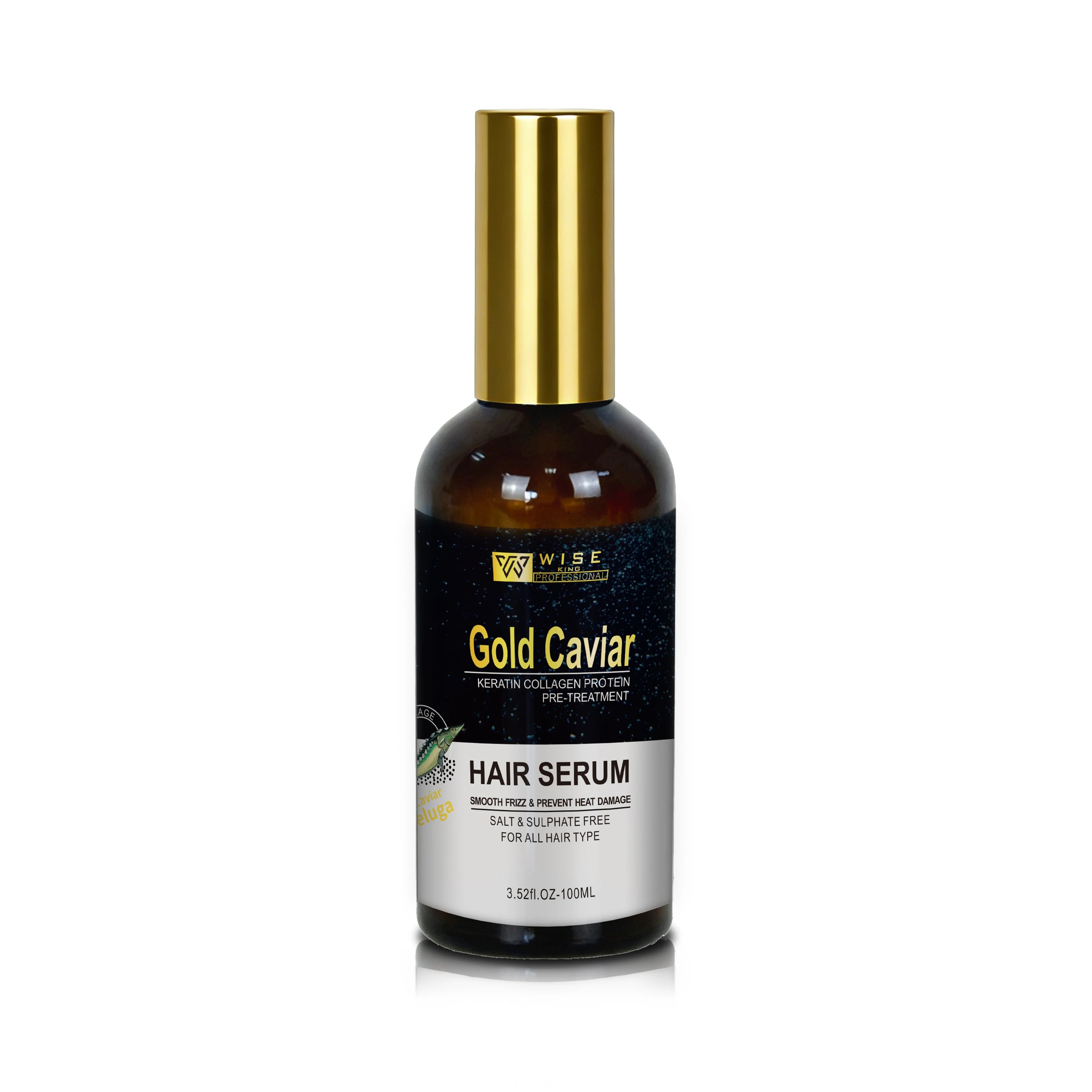 Luxury Caviar Hair Treatment Oil 100ml Lightweight Texture with Keratin for Dull Hair Lasting Hydrating and Add Shine Wholesale