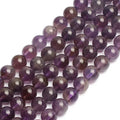 Wholesale 4/6/8/10/12MM Natural Purple Crystal Stone Beads Round Loose Amethysts Beads for Jewelry Making