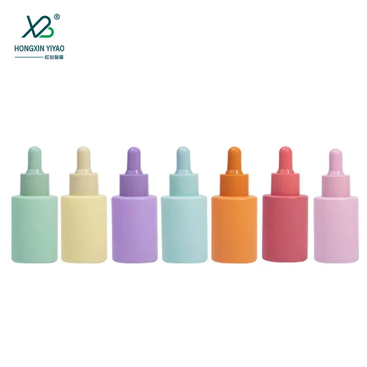 Transparent 30ml Perfume Bottle for Cosmetics Essence Liquid Glass Bottle with Silk Screen Printing for Mascara
