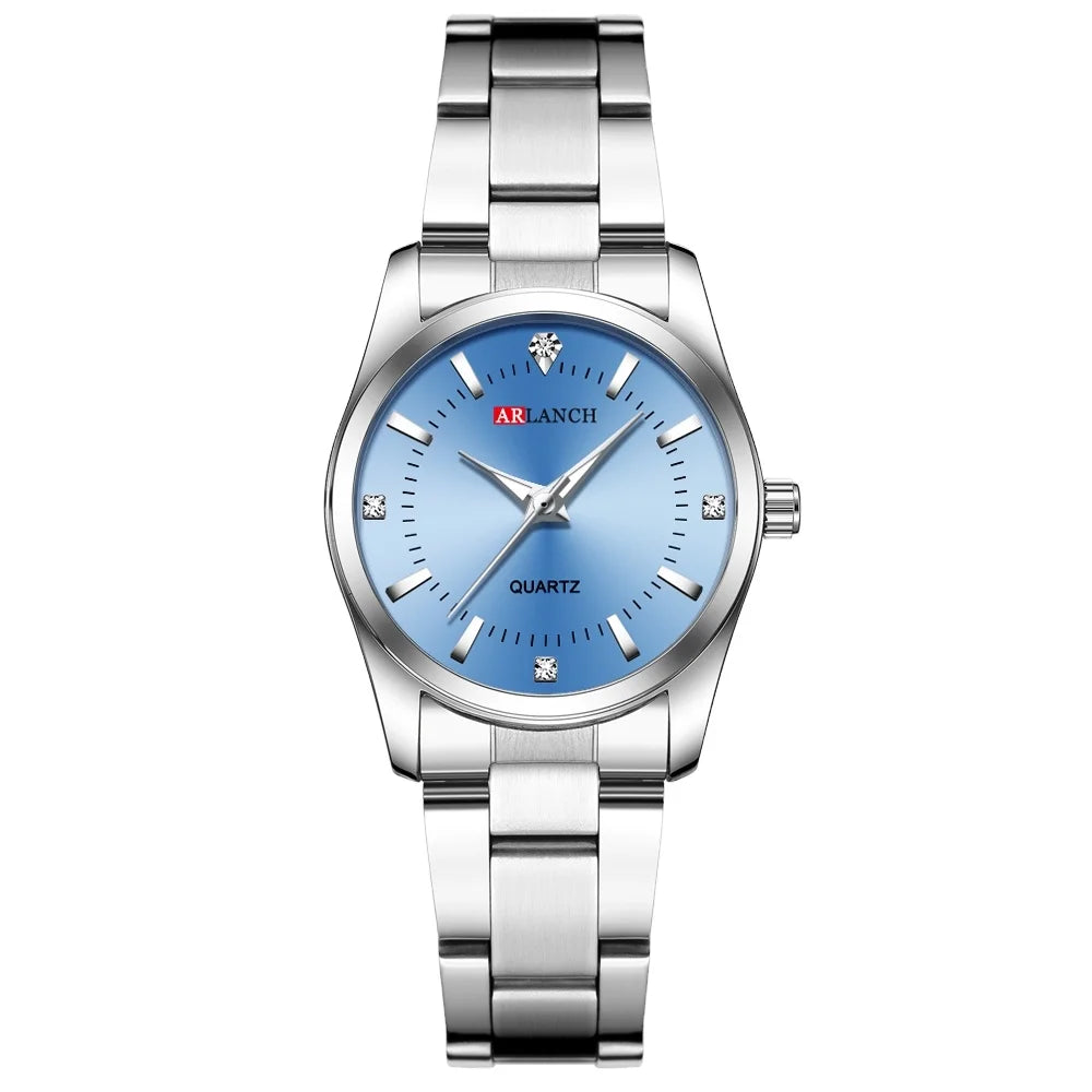 Hot Selling Luxury Ladies Watch Stainless Steel Quartz Waterproof Watch Student Trend Women's Watch Simple Casual