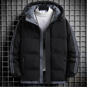 2023 Autumn /Winter Down Jacket Men's Hooded Thickened Warm Jacket Fashion Casual Outdoor Cold Proof High-Quality Cotton Suit