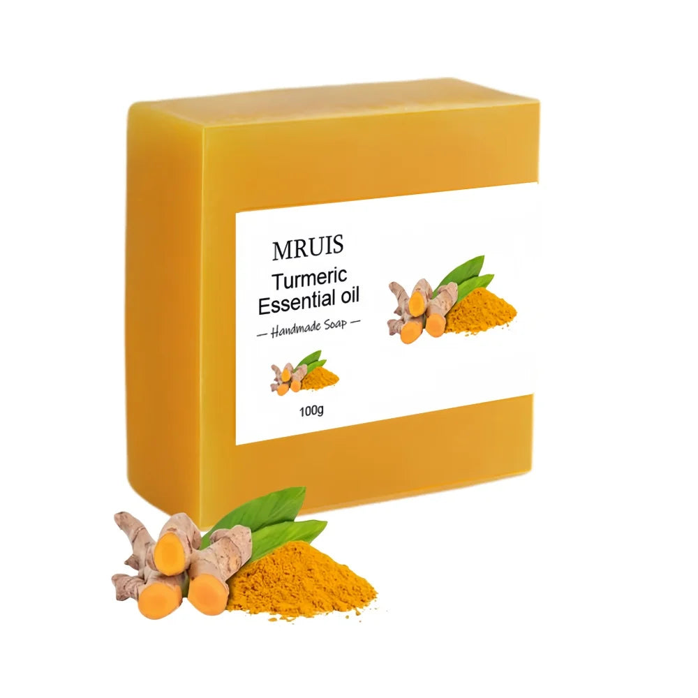 Wholesale Private Label 100% Natural Organic Turmeric Bar Soap - Skin Whitening Anti-Acne Handmade Face & Body Skin Care Soap