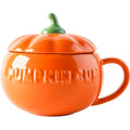 Madou Wholesale Ins Style Pumpkin Creative Personality Water Cup With Spoon and Lid Tea Milk Breakfast Mug Gift Ceramic Mugs