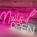 Winbo Custom Led Neon Sign Light Nails Led Neon Sign Welcome to the Jungle Room Party Wall Decor Acrylic Custom Neon Light Sign