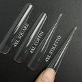 70mm 5XL Extra Long Full Cover Square Tips Private Label Super Long Press on Tips 4XL Full Coverage Tapered Square Nails